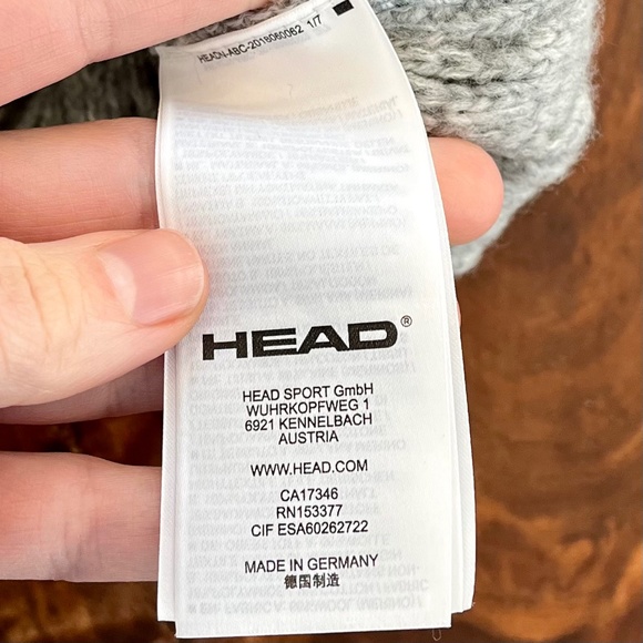 HEAD SPORT Merino wool cable knit beanie with detachable fur topper, Gray - Picture 6 of 7